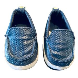 First Steps Fisherman Navy Blue Boys' Shoes Baby Size 3 Infant 6-9 months